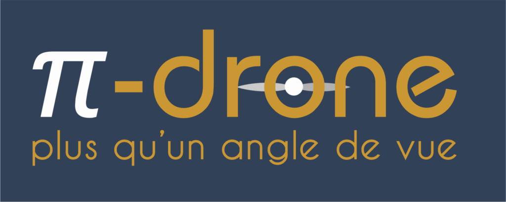 logo pi-drone fond bleu